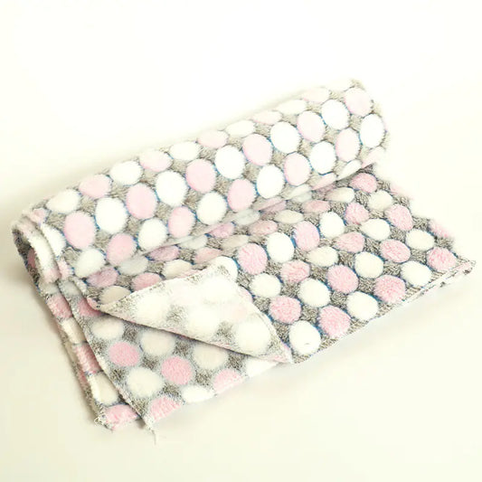 Thick Coral Fleece Pet Blanket and Dog Bed Mat