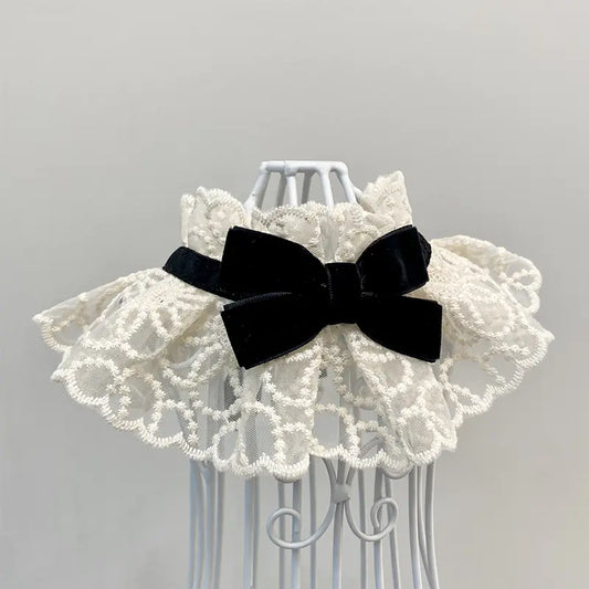 Pet Scarf with Bow Tie and Saliva Towel for Dogs Cats