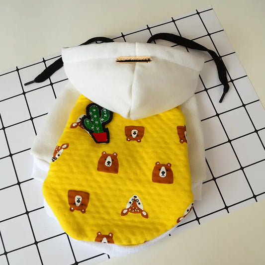 Fleece Hooded Sweater for Cats