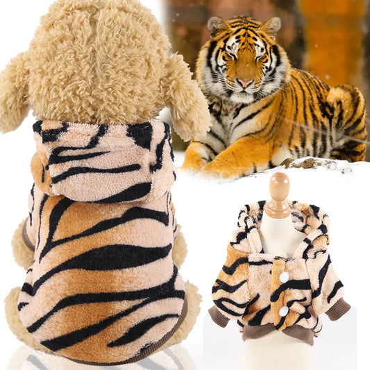 Warm Coral Fleece Pet Clothes for Dogs and Cats