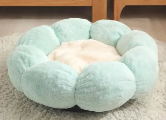 Plush Flower Pet Nest Bed