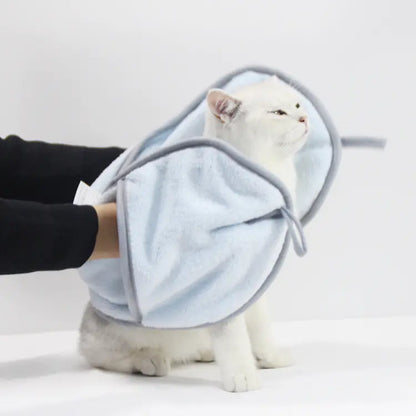 Coral Fleece Pet Towel for Cats and Dogs on Amazon