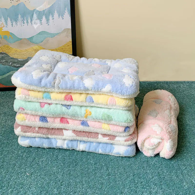 Thick Winter Pet Mat for Cats and Dogs - Fleece Blanket