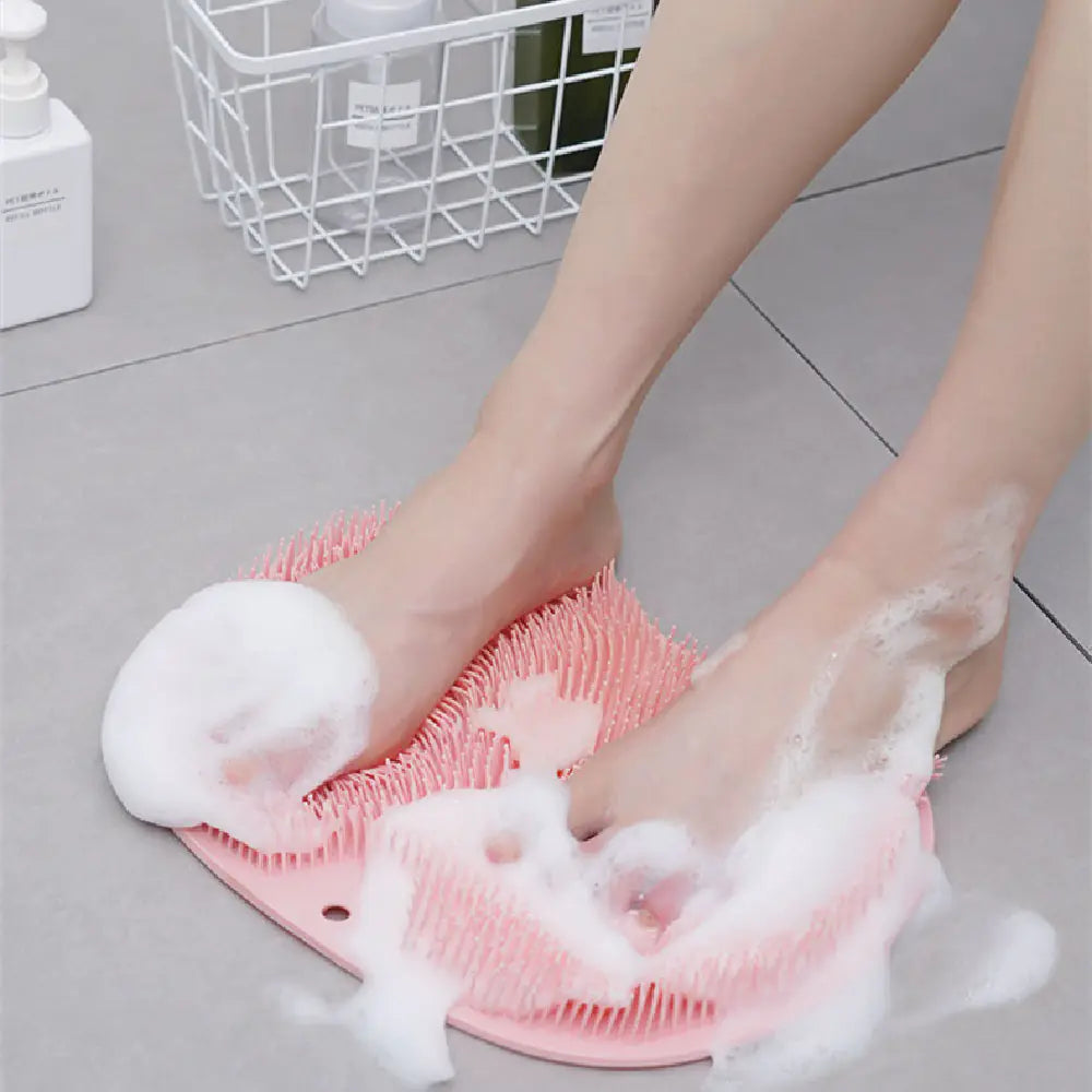 Suction Cup Bath Brush & Foot Scrubber Set