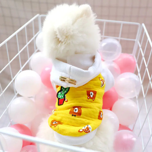 Fleece Hooded Sweater for Cats