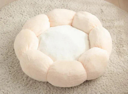 Plush Flower Pet Nest Bed