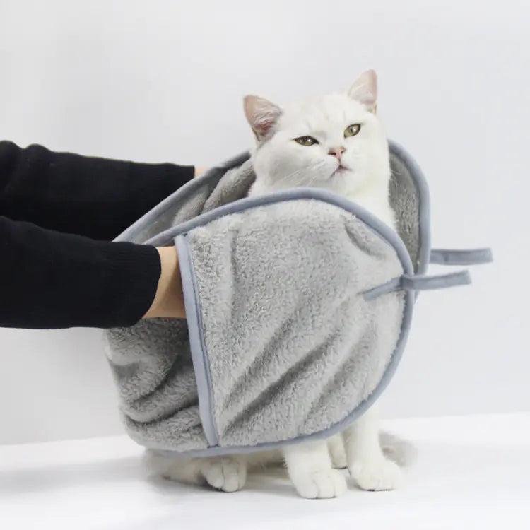 Coral Fleece Pet Towel for Cats and Dogs on Amazon