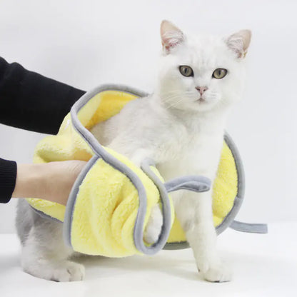 Coral Fleece Pet Towel for Cats and Dogs on Amazon