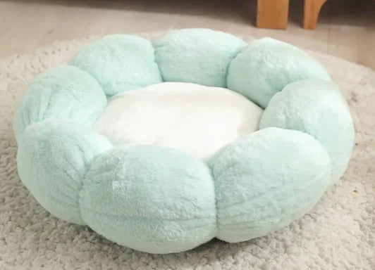 Plush Flower Pet Nest Bed