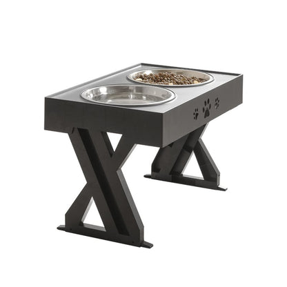 Adjustable Stainless Steel Dog Bowl for Pets