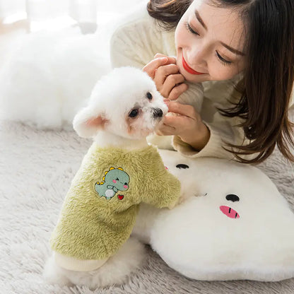 Coral Fur Winter Clothes for Small Dogs and Cats