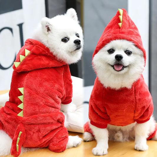 Warm Coral Fleece Pet Clothes for Dogs and Cats